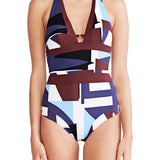 Aria - Tie Back Halter Maillot - Mei L'ange